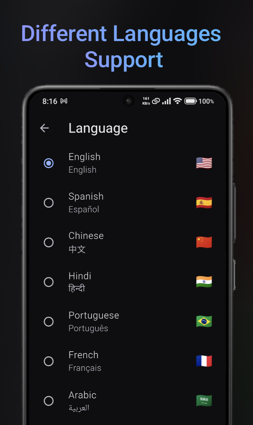 Native Multi Language Support